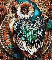 Opakowanie Malowanie po numerach - Sowa ornament 40x50cm
