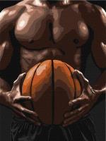 Malowanie po numerach - Tors koszykarza 30x40cm. Wydawca: Ideyka. SmakLiter.pl Opakowanie Malowanie po numerach - Tors koszykarza 30x40cm