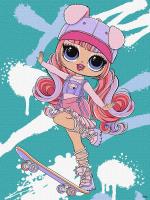 Opakowanie Malowanie po numerach - Tweens LOL Skate Dance Ali Dance
