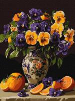 Opakowanie Malowanie po numerach - Wdzięczne bratki 30x40cm