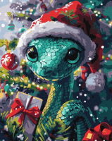 Opakowanie Malowanie po numerach - Zielony wąż 30x40cm