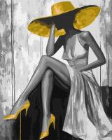 Malowanie po numerach - Złota Pani 40x50cm. Wydawca: Ideyka. SmakLiter.pl Opakowanie Malowanie po numerach - Złota Pani 40x50cm