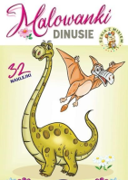 Malowanki - Dinusie. Autor: Kruszewski Włodzimierz, Ernest Błędowski. SmakLiter.pl Okładka książki Malowanki - Dinusie