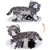 Opakowanie Mama kotek szary z 3 młodymi kotkami