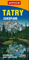 Mapa kieszonkowa Tatry, Zakopane laminowana. Autor:   Praca zbiorowa. SmakLiter.pl Okładka książki Mapa kieszonkowa Tatry, Zakopane laminowana