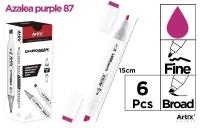 Marker Chromax z 2 końcówk. azalea purple 87 (6szt. Wydawca: Artix. SmakLiter.pl Opakowanie Marker Chromax z 2 końcówk. azalea purple 87 (6szt