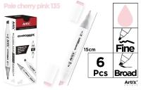 Opakowanie Marker Chromax z 2 końcówk. cherry pink 135 (6szt)