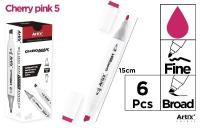 Opakowanie Marker Chromax z 2 końcówk. cherry pink 5 (6szt)