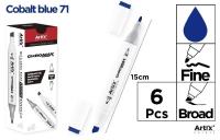Marker Chromax z 2 końcówk. cobalt blue 71 (6szt). Wydawca: Artix. SmakLiter.pl Opakowanie Marker Chromax z 2 końcówk. cobalt blue 71 (6szt)