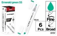 Opakowanie Marker Chromax z 2 końcówk. emerald green 55 (6szt