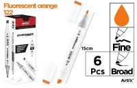 Marker Chromax z 2 końcówk. fluor orange 122 (6szt. Wydawca: Artix. SmakLiter.pl Opakowanie Marker Chromax z 2 końcówk. fluor orange 122 (6szt