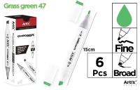 Opakowanie Marker Chromax z 2 końcówk. grass green 46 (6szt)