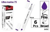 Marker Chromax z 2 końcówk. ultra marine 73 (6szt). Wydawca: Artix. SmakLiter.pl Opakowanie Marker Chromax z 2 końcówk. ultra marine 73 (6szt)