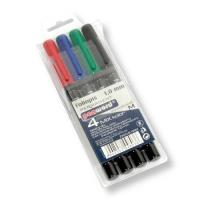 Marker do folii 1.0mm 4 kolory. Wydawca: PENWORD. SmakLiter.pl Opakowanie Marker do folii 1.0mm 4 kolory