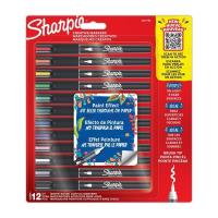 Markery akrylowe 12 kolorów. Wydawca: Sharpie. SmakLiter.pl Opakowanie Markery akrylowe 12 kolorów