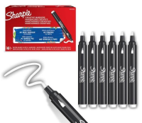 Markery akrylowe białe (6szt). Wydawca: Sharpie. SmakLiter.pl Opakowanie Markery akrylowe białe (6szt)