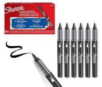 Markery akrylowe czarne (6szt). Wydawca: Sharpie. SmakLiter.pl Opakowanie Markery akrylowe czarne (6szt)