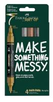 Opakowanie Markery akrylowe metaliczne 4kol. FABER CASTELL