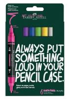 Opakowanie Markery akrylowe Multimark 6kol. FABER CASTELL