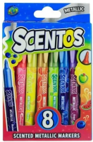 Markery pachnące metaliczne 8szt. Wydawca: Scentos. SmakLiter.pl Opakowanie Markery pachnące metaliczne 8szt