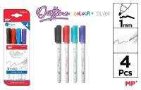 Opakowanie Markery z podwójną linią 4 kolory