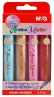 Markery zapachowe brokatowe 4 kolory mix M&G. Wydawca: M&G. SmakLiter.pl Opakowanie Markery zapachowe brokatowe 4 kolory mix M&G