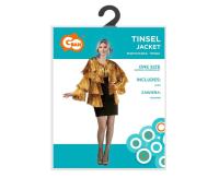 Marynarka dla dorosłych Tinsel złota rozm. uniw. Wydawca: GODAN. SmakLiter.pl Opakowanie Marynarka dla dorosłych Tinsel złota rozm. uniw