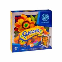 Masa plastyczna Sensorio Art  Słoneczniki  z ramką 30 kolorów. Wydawca: ASTRA art-pap. SmakLiter.pl Opakowanie Masa plastyczna Sensorio Art  Słoneczniki  z ramką 30 kolorów