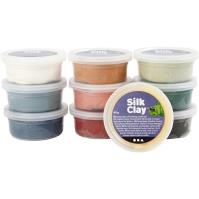 Opakowanie Masa plastyczna Silk Clay naturalne kolory 10x40g