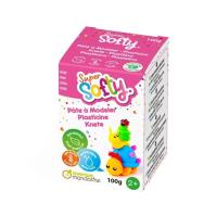 Opakowanie Masa super-softy neonowo różowa 100g
