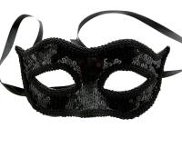 Opakowanie Maska cekinowa czarna