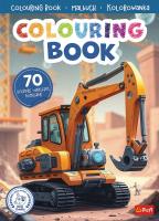 Okładka książki Maszyny budowlane. Kolorowanka z naklejkami