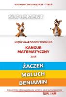 Okładka książki Mat. z wesołym kangurem. Suplement 2026 Żaczek...