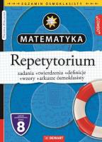 Matematyka REPETYTORIUM (egzamin ósmoklasisty). Autor: Małgorzata Sutowicz, Wieczorek Marzena. SmakLiter.pl Okładka książki Matematyka REPETYTORIUM (egzamin ósmoklasisty)