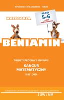 Matematyka z wesołym kangurem. Beniamin w.2024. Autor:   Praca zbiorowa. SmakLiter.pl Okładka książki Matematyka z wesołym kangurem. Beniamin w.2024
