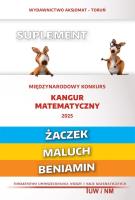 Matematyka z wesołym kangurem Suplement 2025. Autor:   Praca zbiorowa. SmakLiter.pl Okładka książki Matematyka z wesołym kangurem Suplement 2025