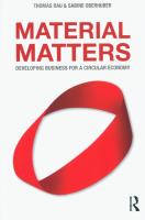 Material Matters. Autor: Rau Thomas, Oberhuber Sabine. SmakLiter.pl Okładka książki Material Matters