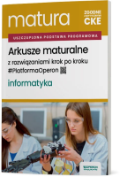 Matura 2026 Informatyka Arkusze ZR. Autor: Piotr Dobosiewicz, Jarosław Drzeżdżon. SmakLiter.pl Okładka książki Matura 2026 Informatyka Arkusze ZR