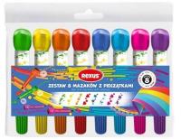 Mazaki z pieczątkami 8szt. Wydawca: Beniamin. SmakLiter.pl Opakowanie Mazaki z pieczątkami 8szt