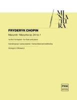 Okładka książki Mazurek op.24 no.1 na flet i fortepian