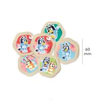 Memo drewniana gra Bluey. Wydawca: MICKI. SmakLiter.pl Opakowanie Memo drewniana gra Bluey