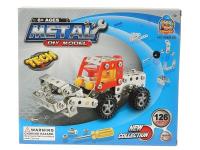 Opakowanie Metalowe klocki do skręcania koparka 126el