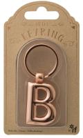 Metalowy brelok do kluczy litera B Keyring. Wydawca: IF. SmakLiter.pl Opakowanie Metalowy brelok do kluczy litera B Keyring