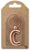 Metalowy brelok do kluczy litera C Keyring. Wydawca: IF. SmakLiter.pl Opakowanie Metalowy brelok do kluczy litera C Keyring
