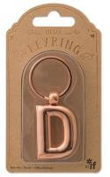 Metalowy brelok do kluczy litera D Keyring. Wydawca: IF. SmakLiter.pl Opakowanie Metalowy brelok do kluczy litera D Keyring