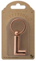 Metalowy brelok do kluczy litera L Keyring. Wydawca: IF. SmakLiter.pl Opakowanie Metalowy brelok do kluczy litera L Keyring