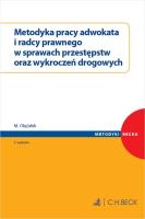Okładka książki Metodyka pracy adwokata i radcy prawnego w spr