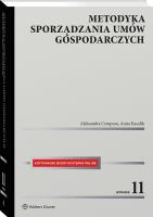 Metodyka sporządzania umów gospodarczych. Autor: Cempura Aleksandra, Kasolik Anna. SmakLiter.pl Okładka książki Metodyka sporządzania umów gospodarczych