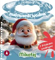 Mikołaj. Zadanka & malowanki wodne. Autor: Wioleta Żyłowska. SmakLiter.pl Okładka książki Mikołaj. Zadanka & malowanki wodne