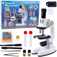 Opakowanie Mikroskop LED powiększenie 1200x akcesoria